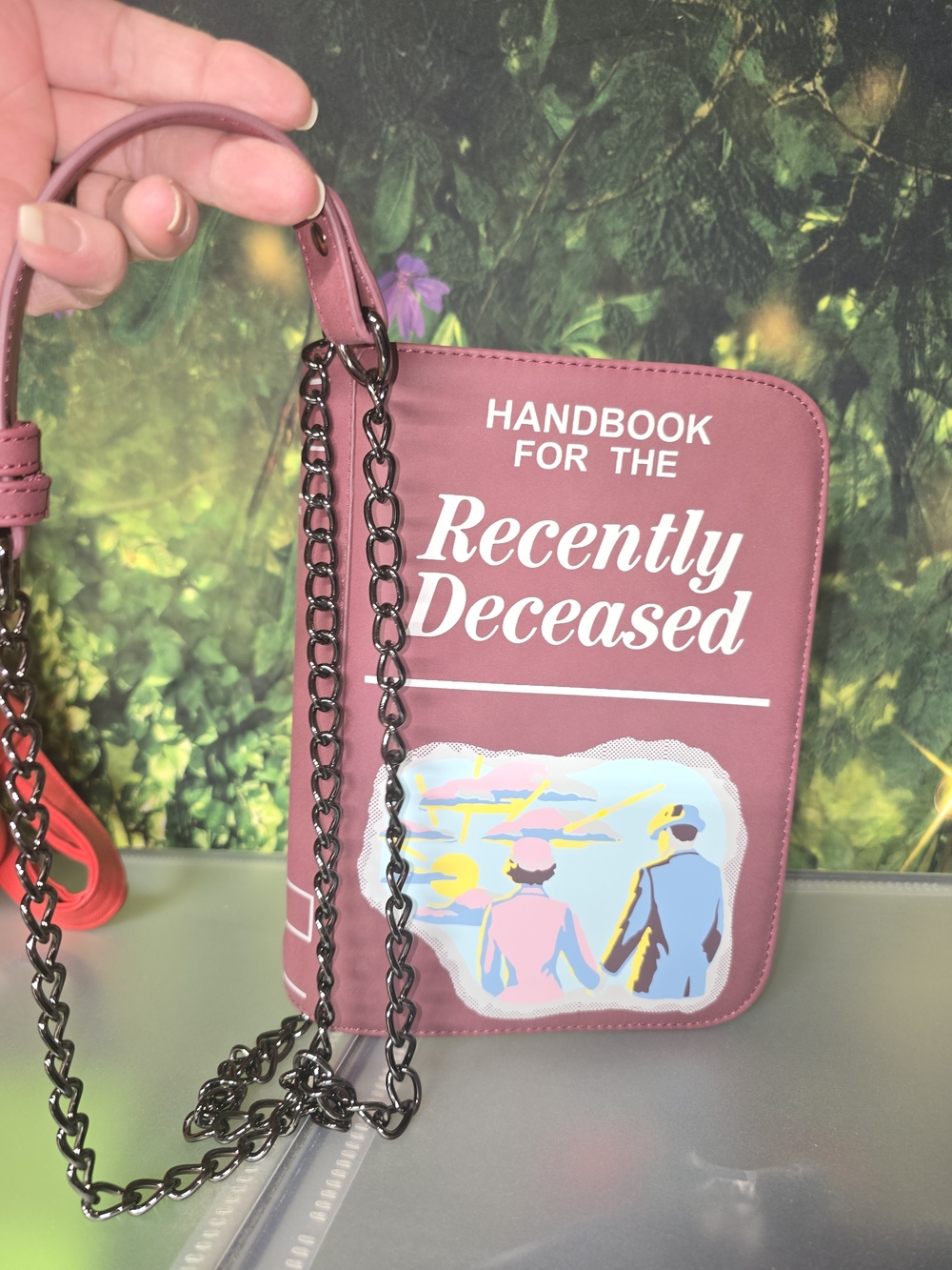 "Handbook for the Recently Deceased" Beetlejuice/ Beetlegeuse Crossbody Bag